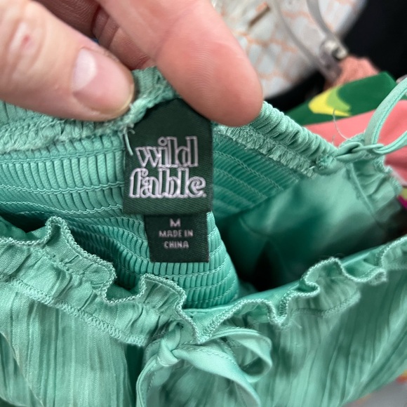 Wild Fable Mint Ruffled Mini Dress - Picture 2 of 7